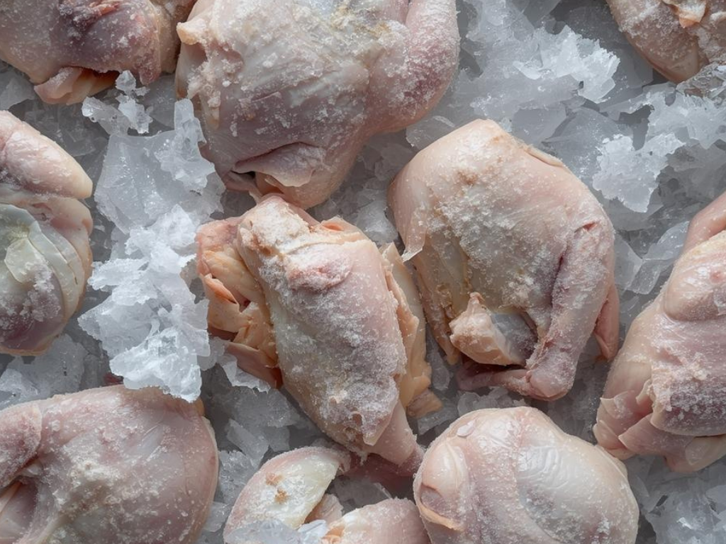 Freezer-burnt chicken: what is it? Is it safe? Learn how to identify and prepare it.